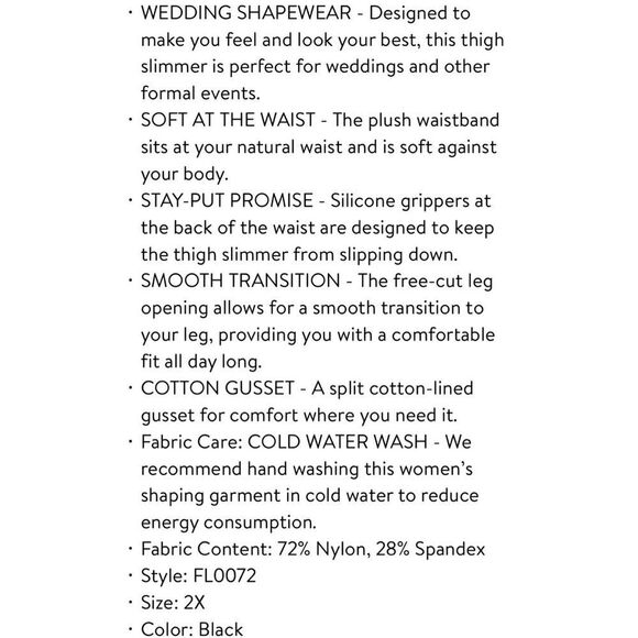 Maidenform Cooling Shapewear 3XL LYCRA Flexees Hi-Waist Sculpting Thigh Slimmer - Picture 8 of 12